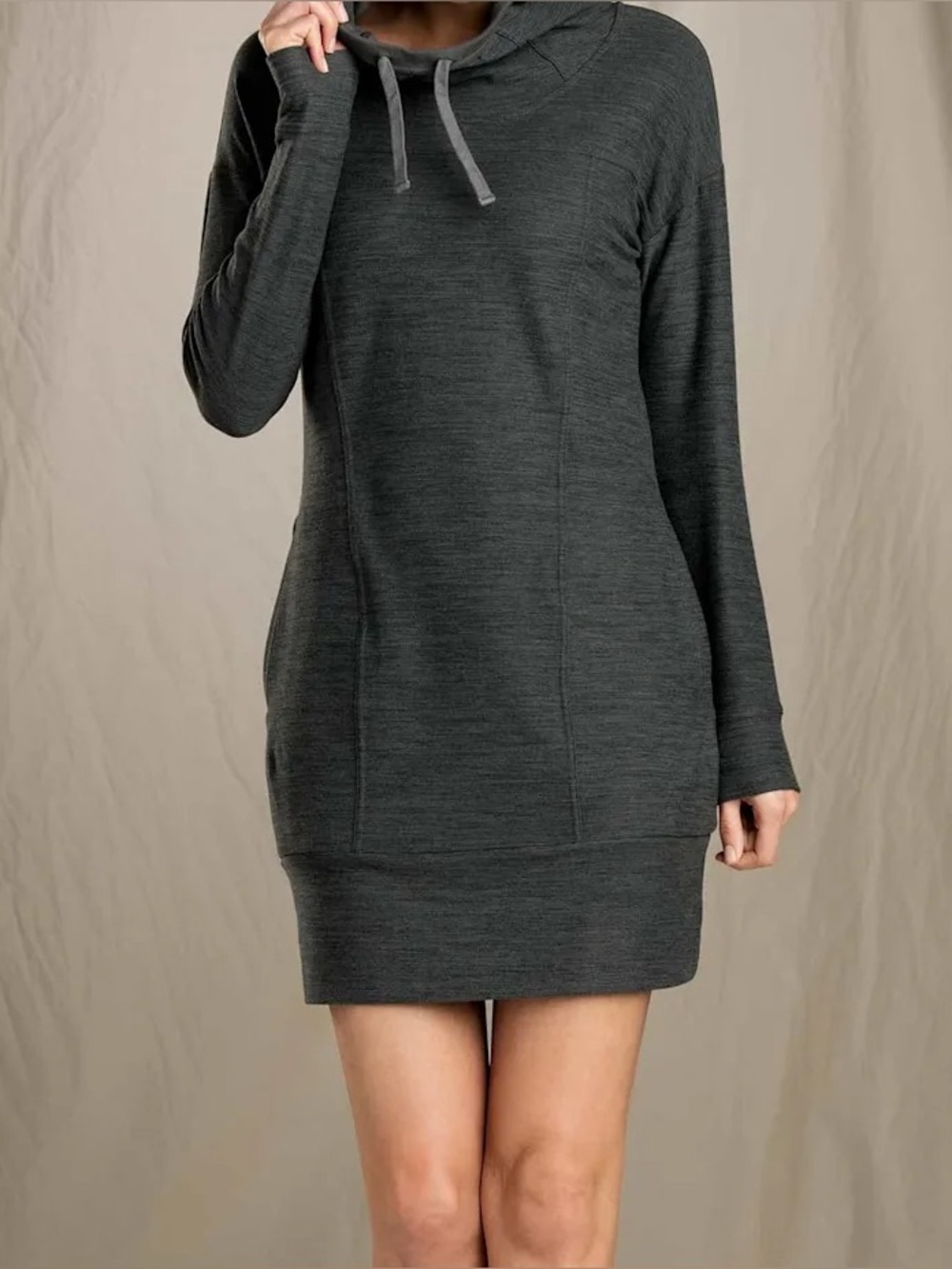 Toad & Co Women’s Intermosso Hooded Dress Athleisure Size L Travel Sporty